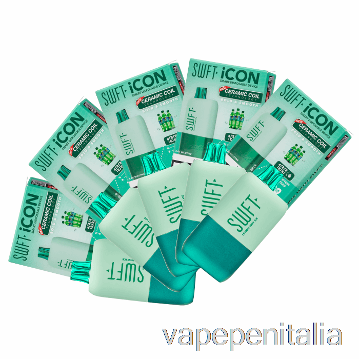 Vape Box Mod [confezione Da 10] Swft Icon 7500 Display Intelligente Usa E Getta